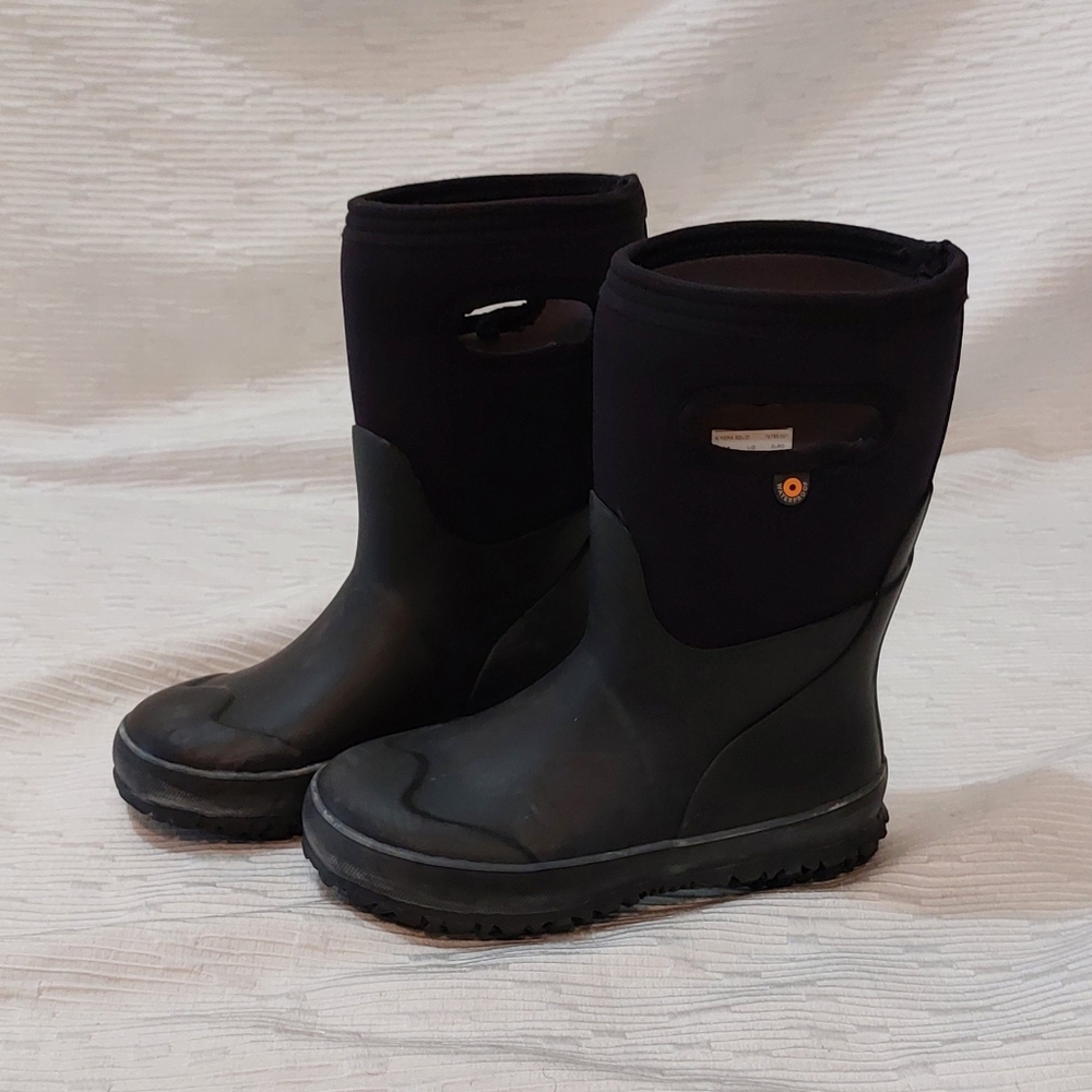 Bogs Kids Black Rain & Snow Boots